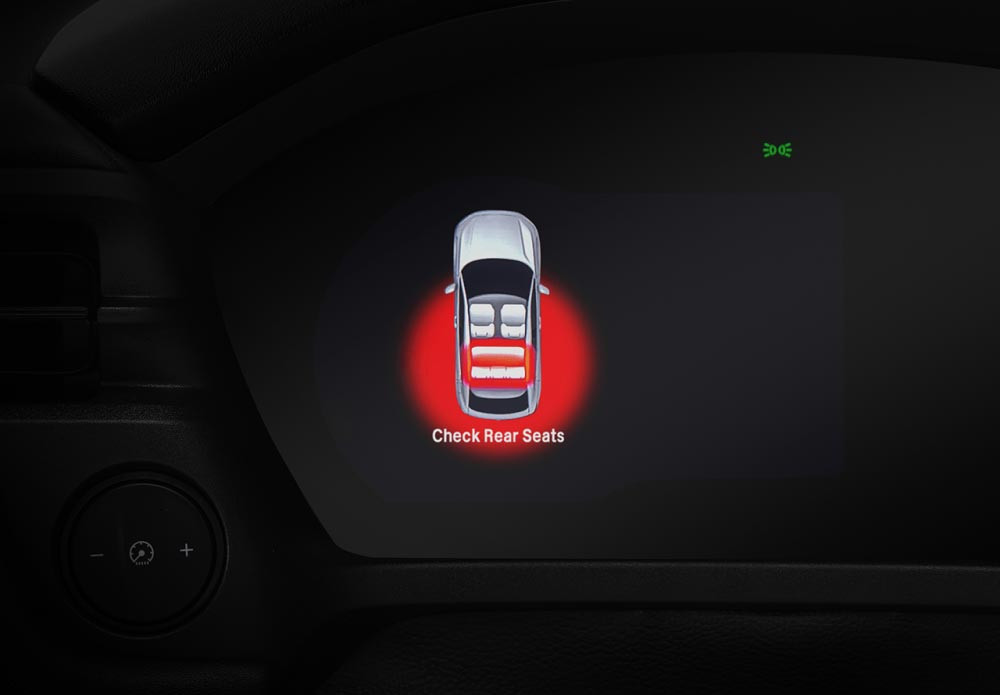 Rear Seat Reminder
Fitur yang berfungsi untuk mengingatkan Anda jika ada barang yang tertinggal di kursi bagian belakang.