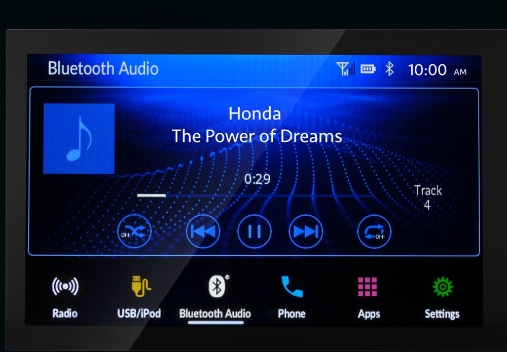 Bluetooth Connection
Melalui Bluetooth Connection, sambungkan headunit dengan mudah ke smartphone Anda untuk mengakses berbagai lagu pilihan.